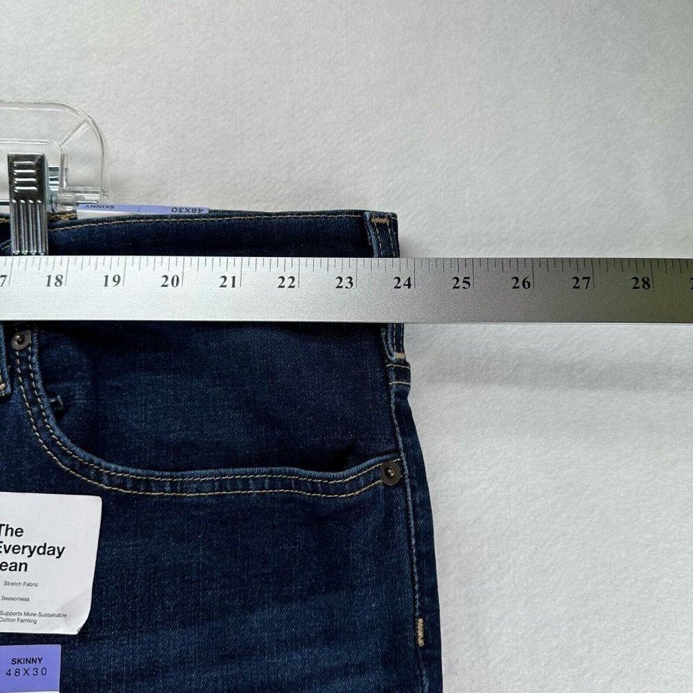 Sonoma Jeans Womens 48/30 The Everyday Skinny Dark Washed Stretch Denim Blue - Picture 12 of 14